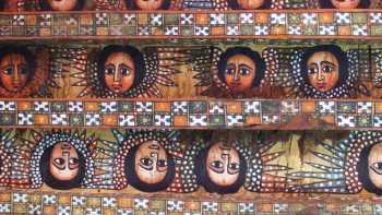 The ceiling of the Debre Birhan Selassie church in Gondar | Caroline Mongrain