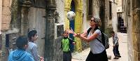Playing with local kids in Essaouira streets | Robyn Lyons