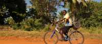 Local boy cycling along a rural road | Bruce Taylor