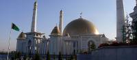 Central Asia's largest mosque, Turkmenbashi Ruhy, near Ashgabat | Kathy Kostos