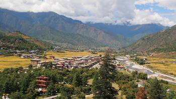 River runs through Paro valley, Bhutan | Scott Pinnegar