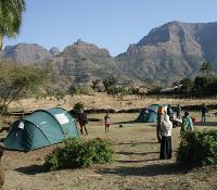 Camping in the highlands of Ethiopia -  Photo: Janet Oldham