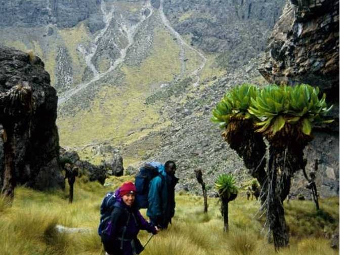 The glaciated terrain of Mount Kenya is one of the most spectacular trekking destinations in Africa |  <i>Chris Buykx</i>