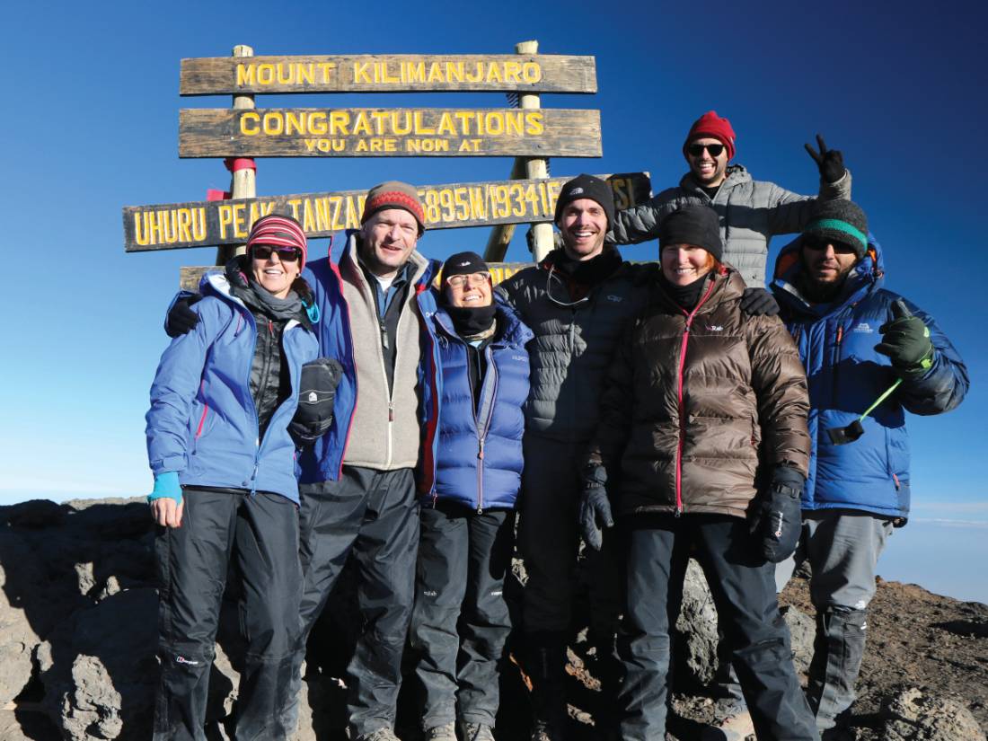 Trekkers on Kilimanjaro's Uhuru Summit |  <i>Kyle Super</i>