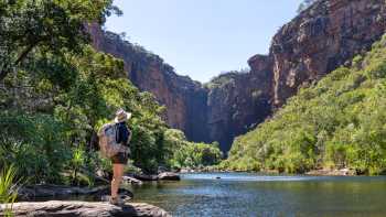 Hike into Jim Jim Falls for this amazing view