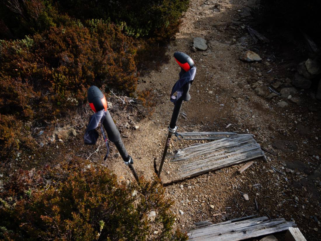 Trekking poles are handy |  Matt Horspool