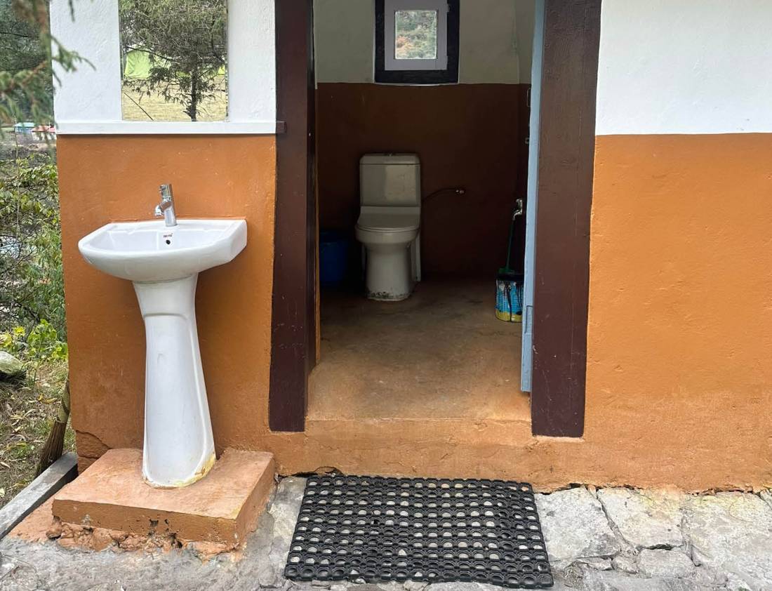 Western style sit-down toilets are a huge luxury in the Everest region! |  <i>Sarah Higgins</i>