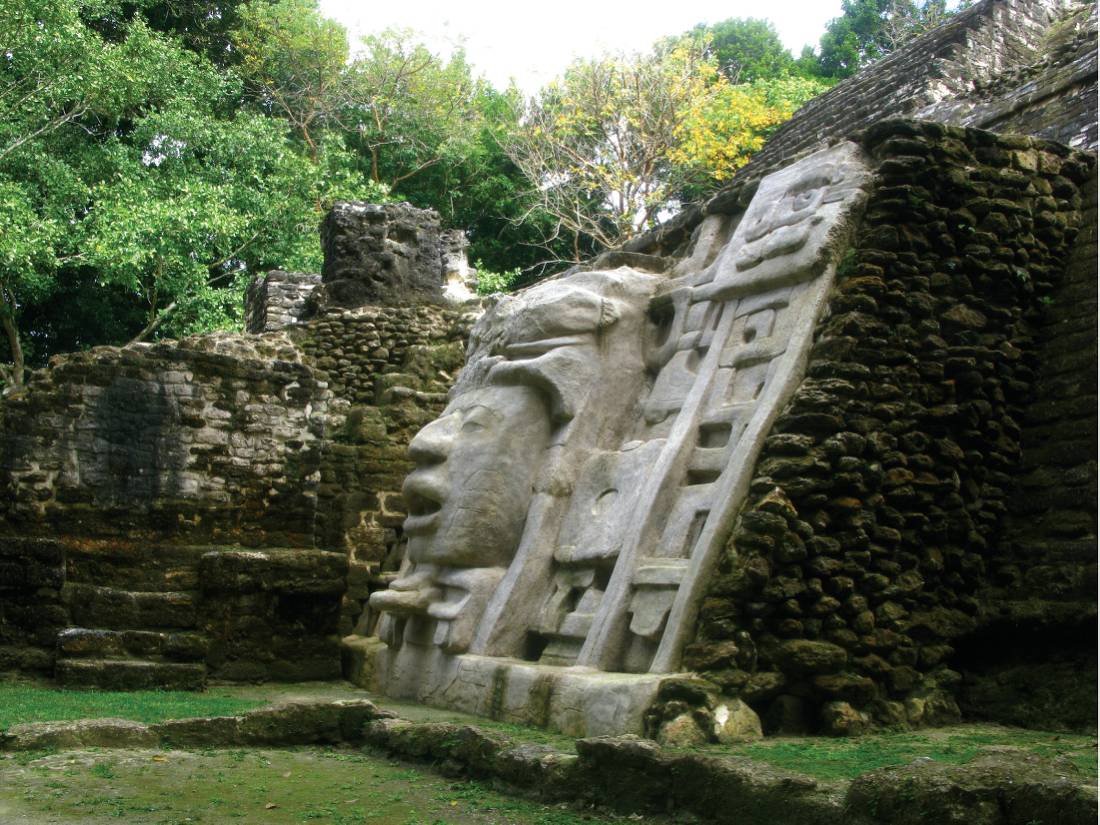 Mayan ruins of Lamanai in Belize