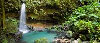 Waterfalls on the Waitukubuli National Trail in Dominica 