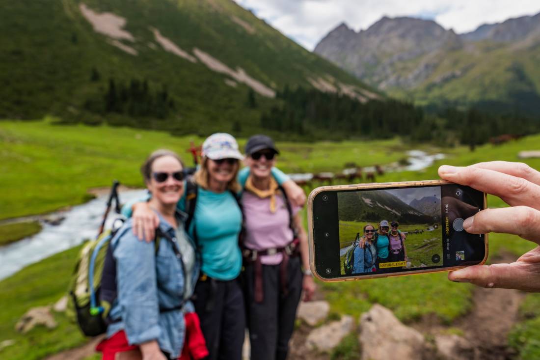 Mobile phone cameras are fine for most treks |  Lachlan Gardiner