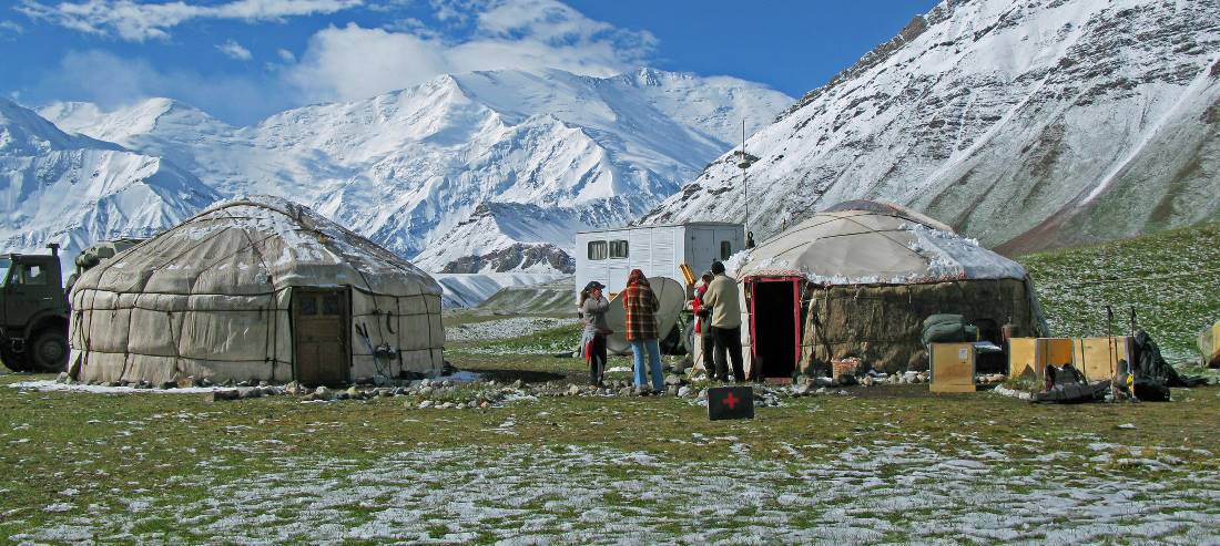 At our yurt camp in Kyrgyzstan |  <i>Simon Yates</i>