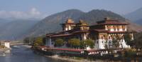The magnificent Punakha Dzong positioned on the banks of the Mo Chhu | Liz Light