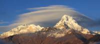 Cloud coverage over Mount Dhaulagiri and Annapurna 1 | Ken Harris