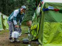 Morning washing water served at our Eco-Comfort Camps |  Lachlan Gardiner