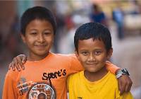 The happy faces of young Nepali boys in Kathmandu |  <i>Peter Walton</i>