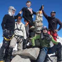 Celebrations following a successful climb, Karakoram, Pakistan |  <i>Tim Macartney-Snape</i>