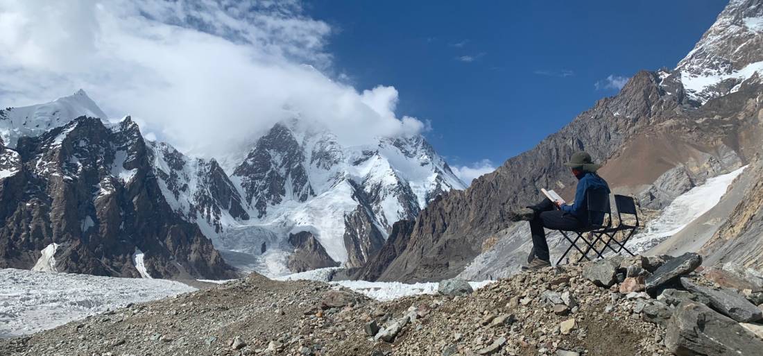 Taking time out to enjoy the magical Karakoram views |  <i>Soren Kruse Ledet</i>