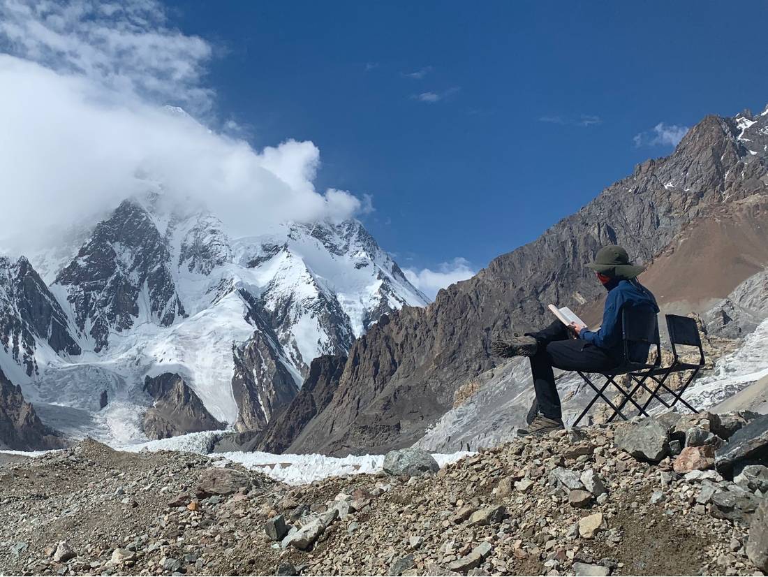 Taking time out to enjoy the magical Karakoram views |  <i>Soren Kruse Ledet</i>