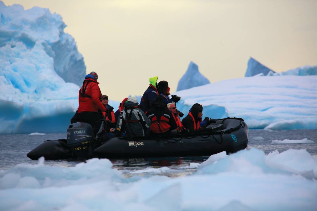 Zodiac cruising, Antarctica |  <i>Glenn Dawson</i>