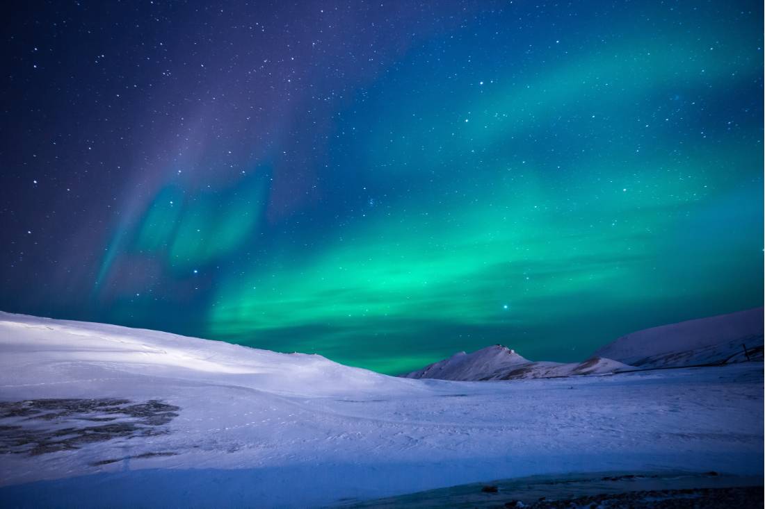 Northern lights dance across the sky for a spectacular ethereal display