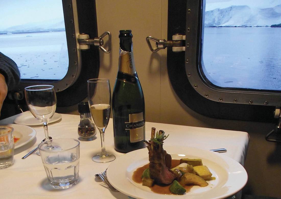 Meals onboard the ship |  <i>Valerie Waterston</i>