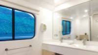 Bathroom views aboard Solaris