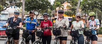 Cycling group in Vietnam | Lachlan Gardiner