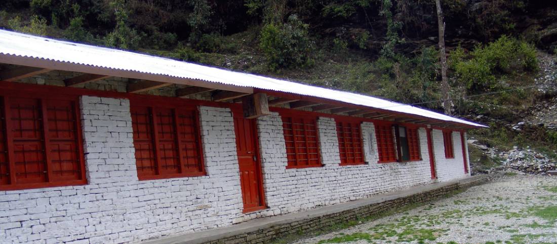 The completed building at Tolka School in the Annapurna region | Emma Pierce