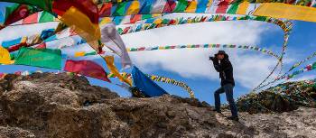 Capturing the colour and movement of prayer flags | Richard I'Anson