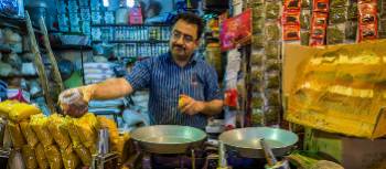 Local vendor at the bazaar in Turkey | Richard I'Anson