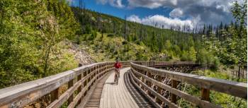 Wooden Trestle Bridges of the Kettle Valley rail trail, BC