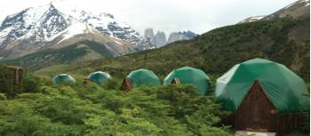 Vibrant scenery across Patagonia Eco Camp domes